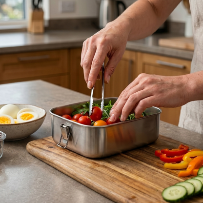 Full Bellies™ LockFresh Stainless Bento Box